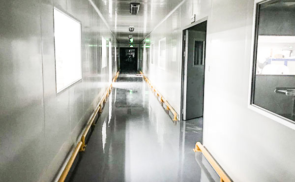广州优邦医疗用品公司厂房走廊